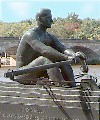 statue of a rower