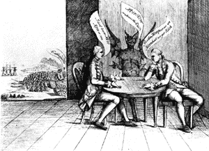 *Cartoon parody of the Howe brothers