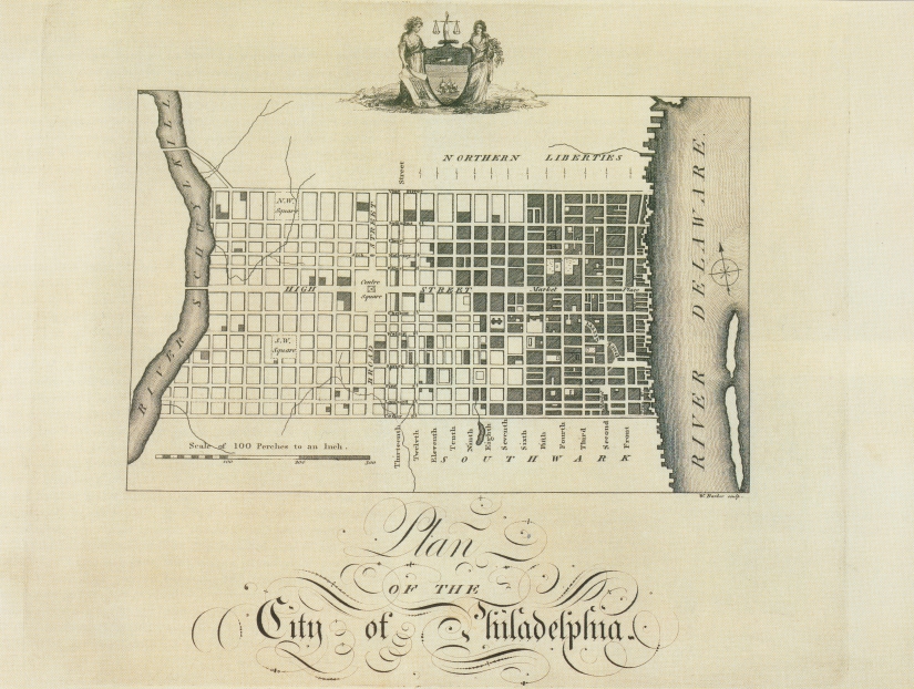 1800 Map of Philadelphia