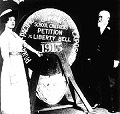 Mrs. Emma Doane, Chair of the California delegation, presenting the petition to Philadelphia Mayor Blankenburg
