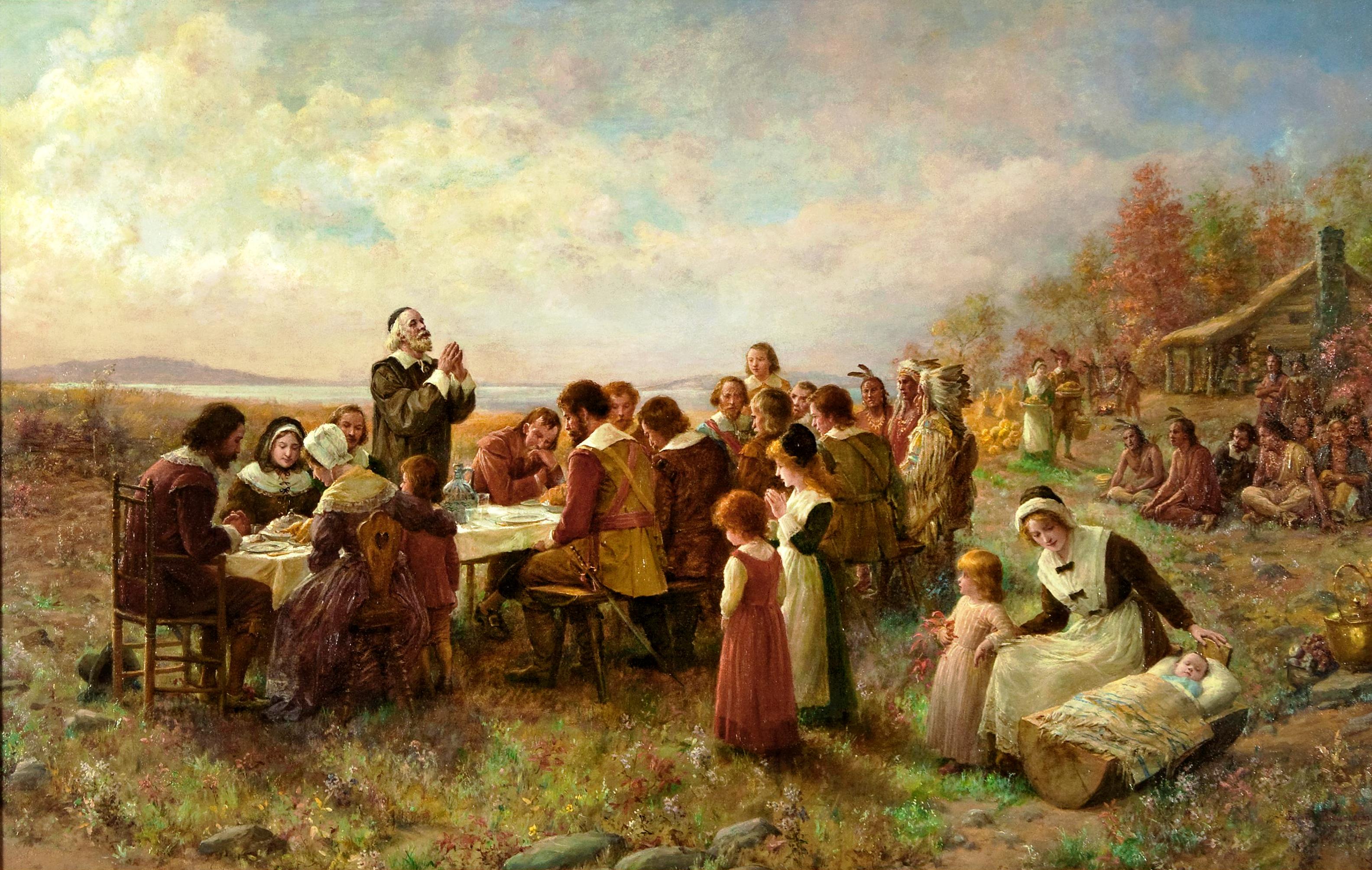 The First Thanksgiving by Brownscombe