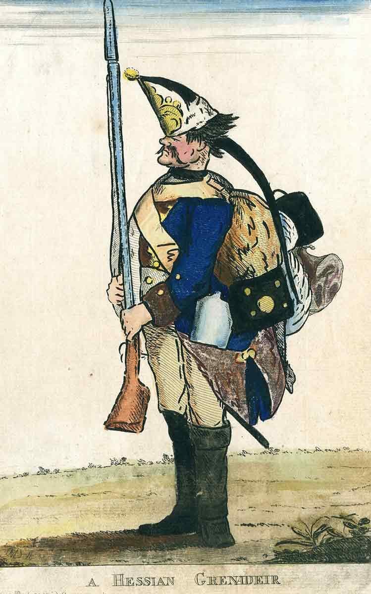 Unable to supply enough troops from Britain alone, the Crown hired thousands of German soldiers, known collect