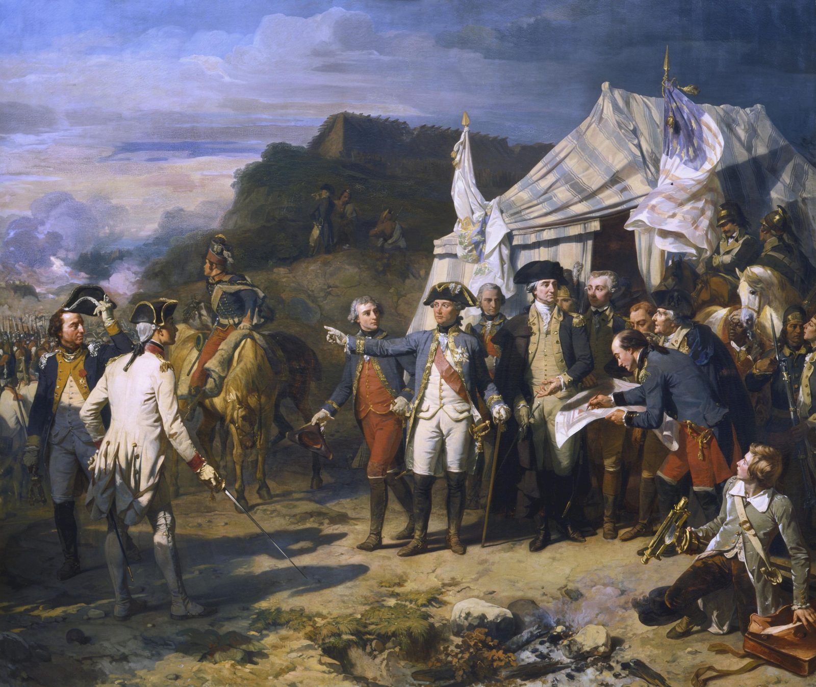 French loans, soldiers, and especially naval power helped offset Britain's military advantages, while Britain'