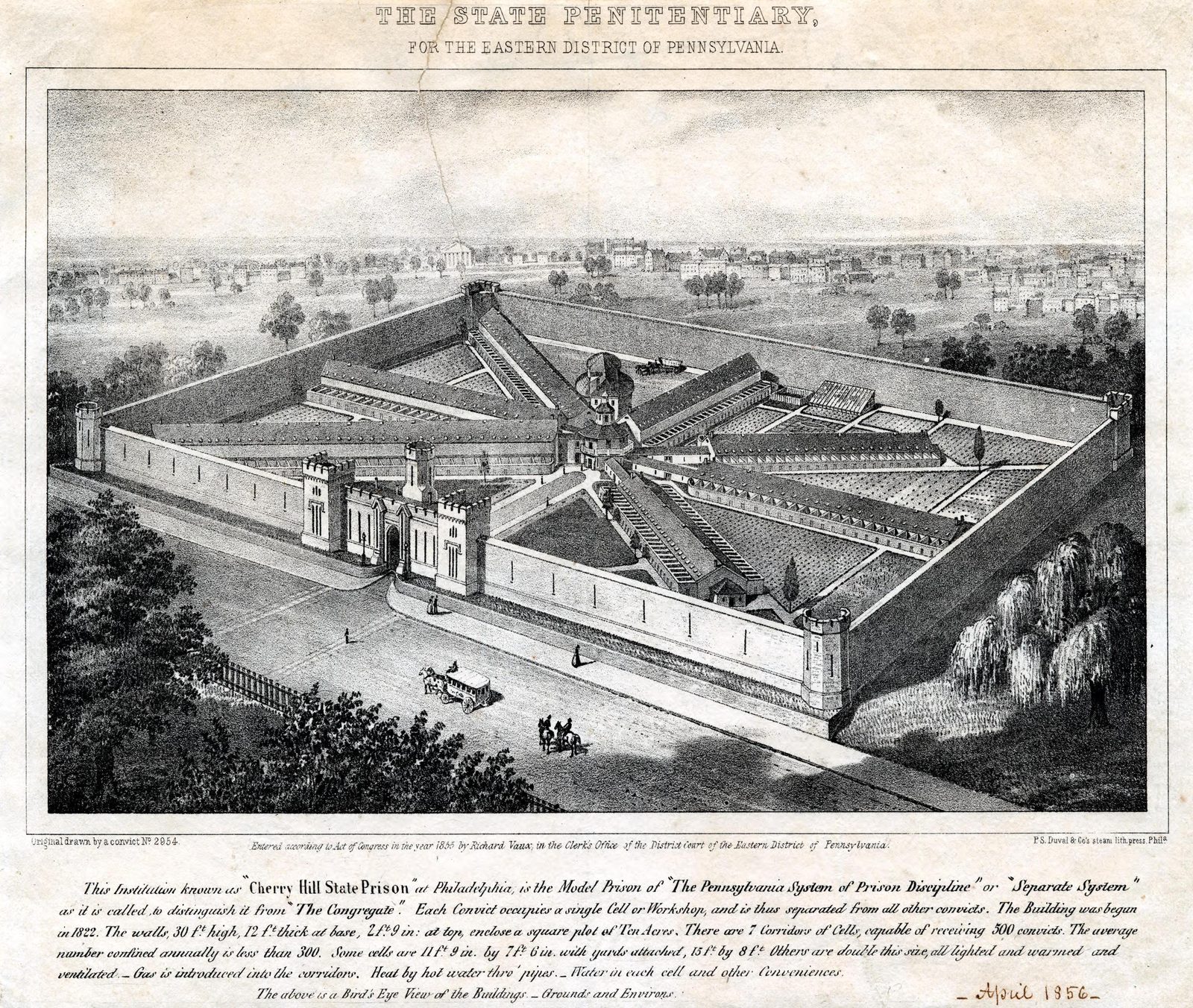 1855 lithograph by P
