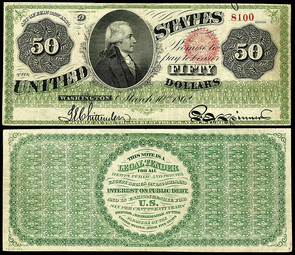 United States Legal Tender Note ("Greenback"), 1862