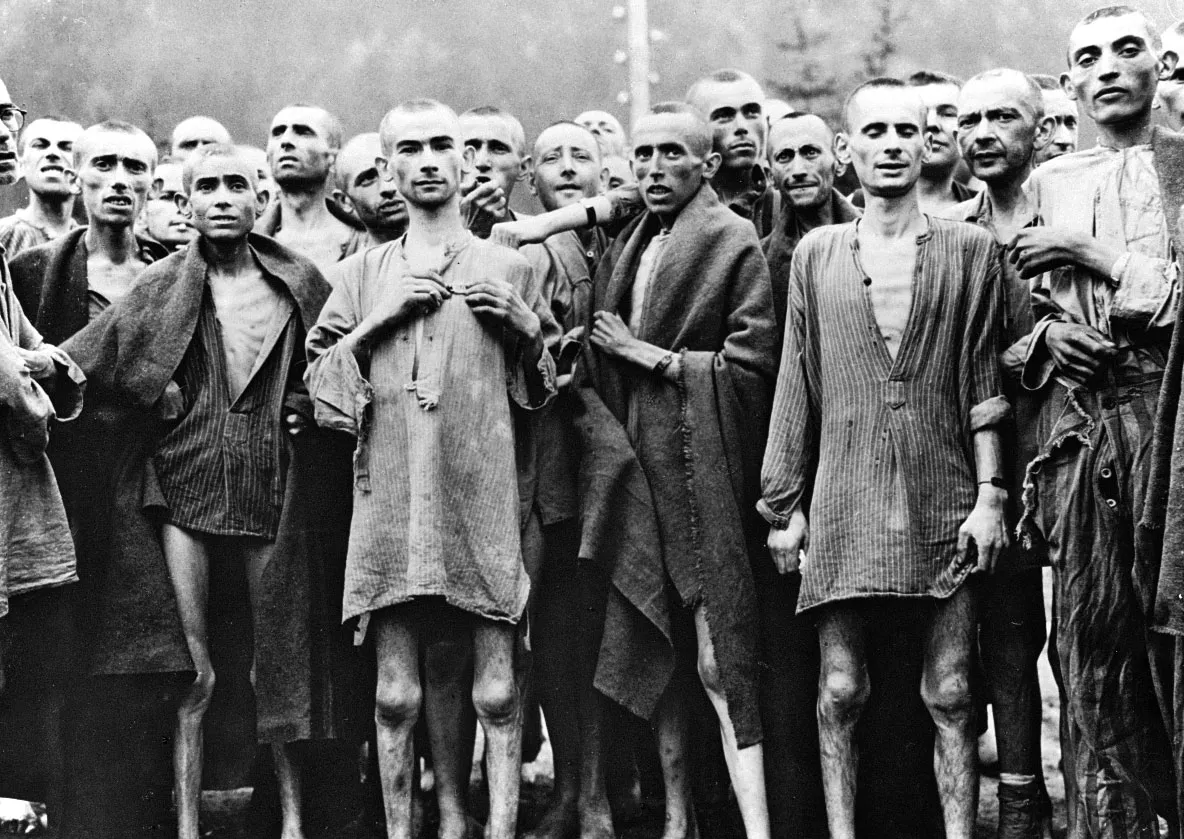 Liberated Holocaust survivors