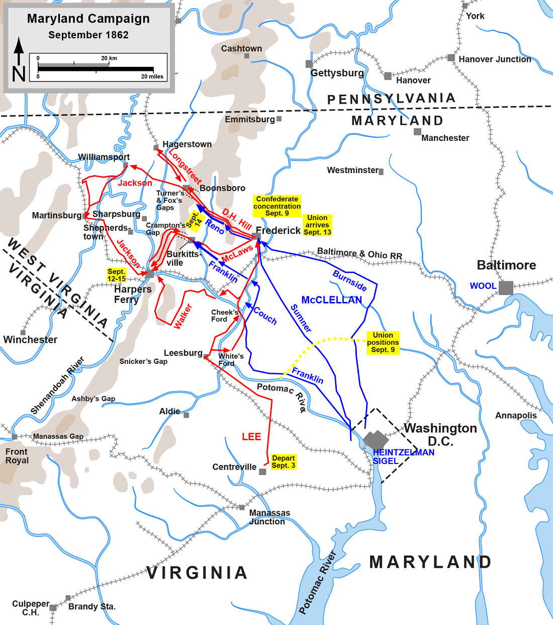 Antietam Battle Map